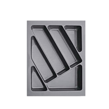 Bandeja Cubiertos Cocina Plastico Gris Gabinete 400mm